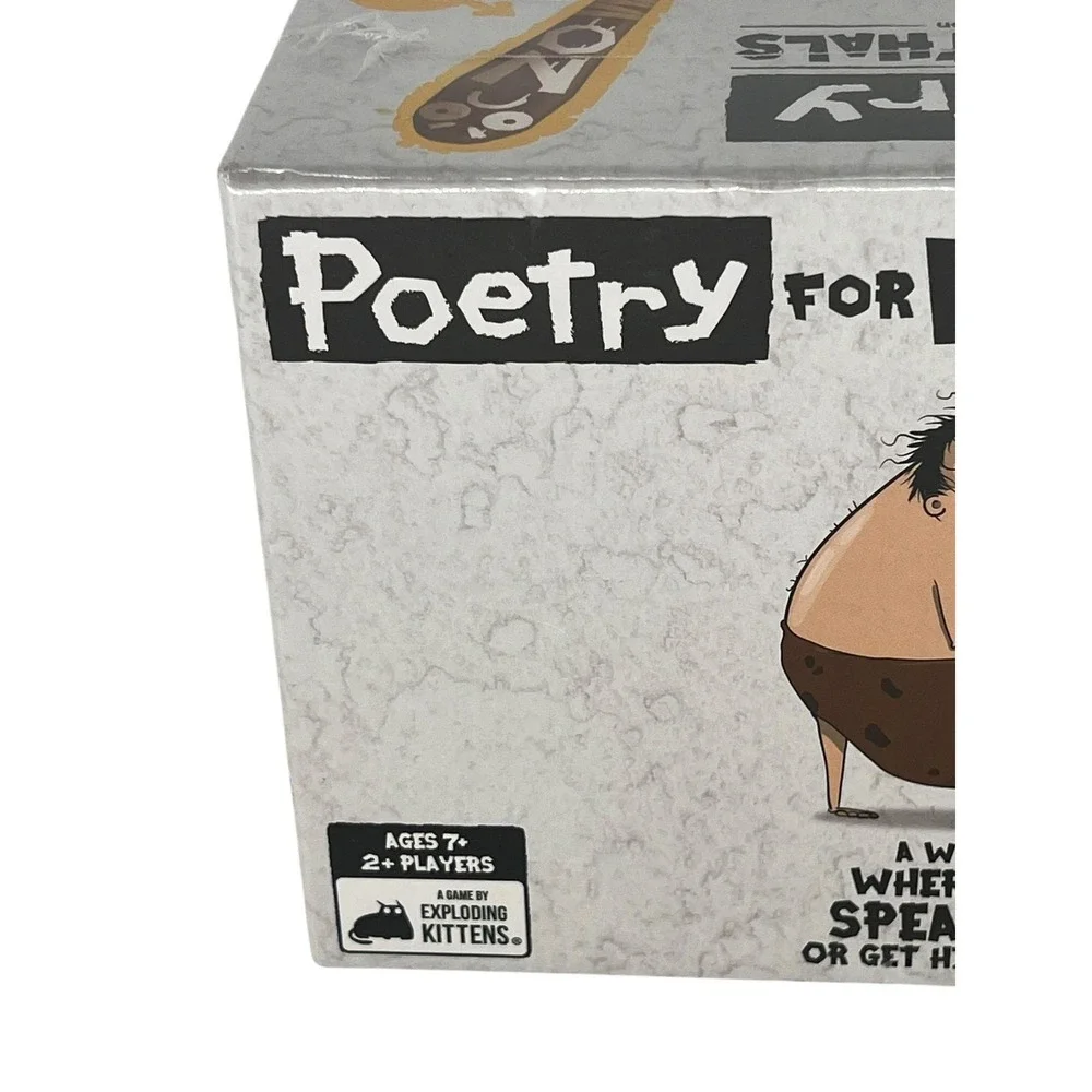 Exploding Kittens Poetry For Neanderthals Party Game Original Edition New Sealed